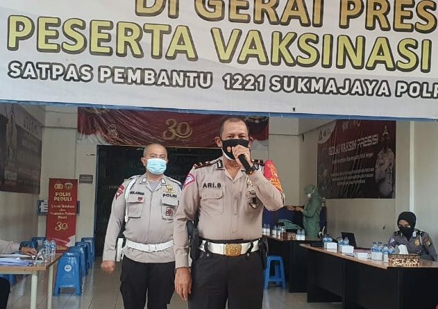 Dukung dan Sukseskan Program Pemerintah Satpas SIM 1221  Laksanakan Vaksin Merdeka Untuk Masyarakat.