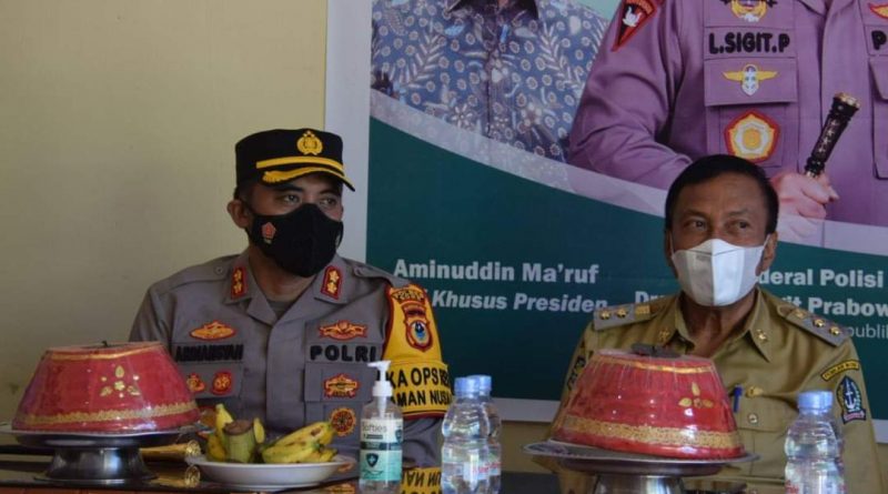 Kapolres Bone Tinjau Pelaksanaan Vaksinasi Massal di Pesantren Al Amir Fil Jannah.