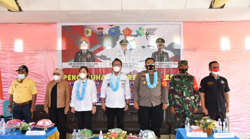 Polri Bersama Pemdes Paawaru Kecamatan Lembo Raya  Morowali Utara Resmikan Kampung Tangguh Bersih Narkoba.