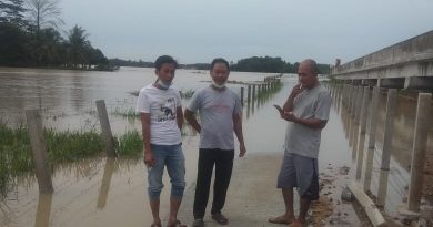 Puluhan Hektar Sawah Terendam Banjir di Cibadak Lebak.