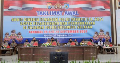 Taklimat Awal Wasrik Itwasum  Tahap II T.A. 2021 Polda Sulsel Dibuka Langsung Oleh Kapolda Sulsel