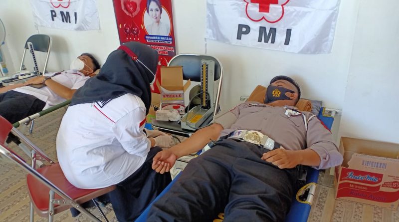 Sambut Hut Polantas Ke 66. Satlantas Polres Morut Gelar Donor Darah.