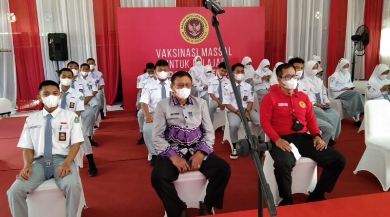 BIN Kalsel Gelar Vaksinasi untuk  Pelajar SMKN di Tanah Bumbu.