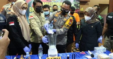 Polres Takalar Musnahkan Barang Bukti Narkoba Hasil Operasi Terbesar