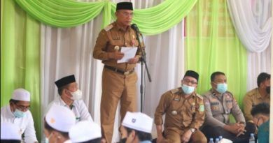 WABUB TANBU HADIRI MILAD KE 14 TAHUN BERDIRINYA DESA MAKMUR MULIA SATUI.