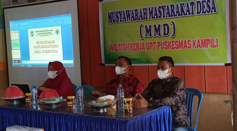 Musyawarah Masyarakat Desa Untuk Membahas Hasil Survei Mawas Diri (SMD)  Wilayah kerja UPT Puskesmas kampili