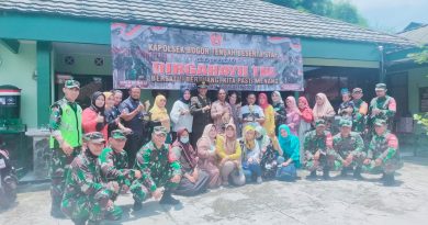 Di Hut TNI Ke 76 Koramil 0601 Bogor Tengah Syukuran  2 Anggota Kenaikan Pangkat Serta Anggota Purna Tugas