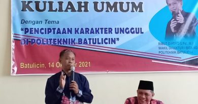 HARI JADI KE 7 TH POLTEK TANAH BUMBU GELAR KULIAH UMUM.