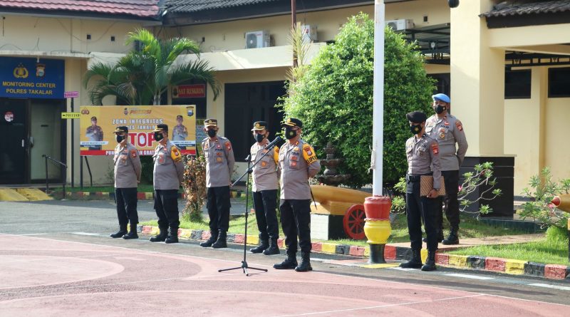 Kapolres Takalar AKBP Beny Murjayanto, S.Ik, M.H, meminta personil Polres Takalar bersiap hadapi pilkades