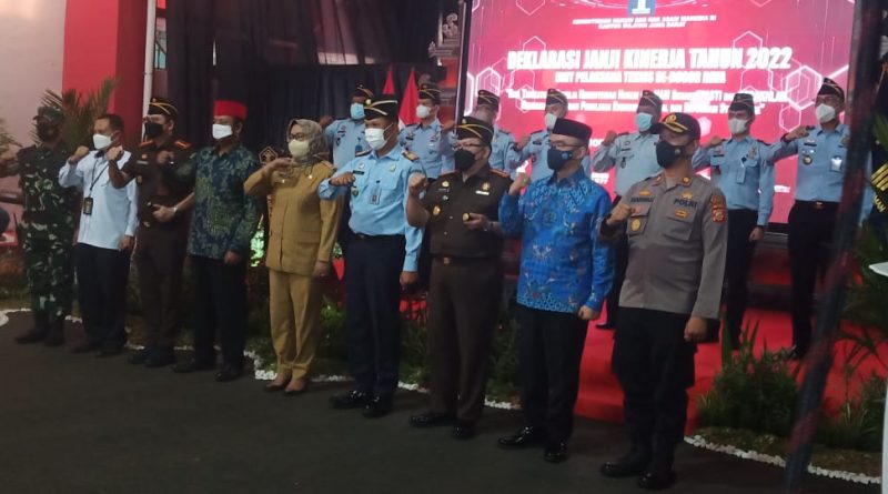 Pemkab Bogor Mengapresiasi Pencanangan Pembangunan Zona Integritas Pada UPT Kemenkumham Se-Bogor Raya.