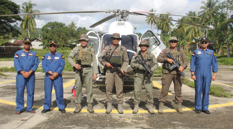 Pencarian 3 DPO MIT Poso, Kapolda Sulteng Pimpin Patroli Udara dan Darat di Wilayah Operasi Madago Raya.