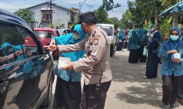 Personel Polsek Polut Terus Gencarkan Operasi Yustisi Demi Pencegahan Penyebaran Virus Covid-19