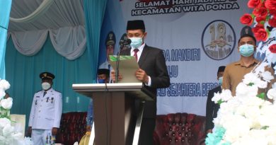 Hadiri HUT Ke-18 Kecamatan Witaponda, Bupati Paparkan Program Capaian Kinerja Pemkab Morowali.