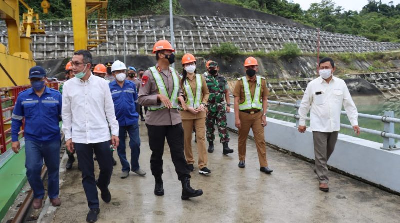 Kapolda Sulteng Bersama Danrem 132 Cek PLTA Poso Energy Yang Akan Diresmikan Presiden.