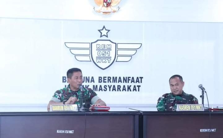 Pengarahan Danrem, Kepada Para Staf, Kabalak Dan Para Dandim Jajaran Korem 051/Wkt.