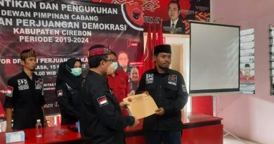 Kinerja Rapdem Akan di Uji Usai Pelantikan di Gedung PDIP Kabupaten Cirebon.