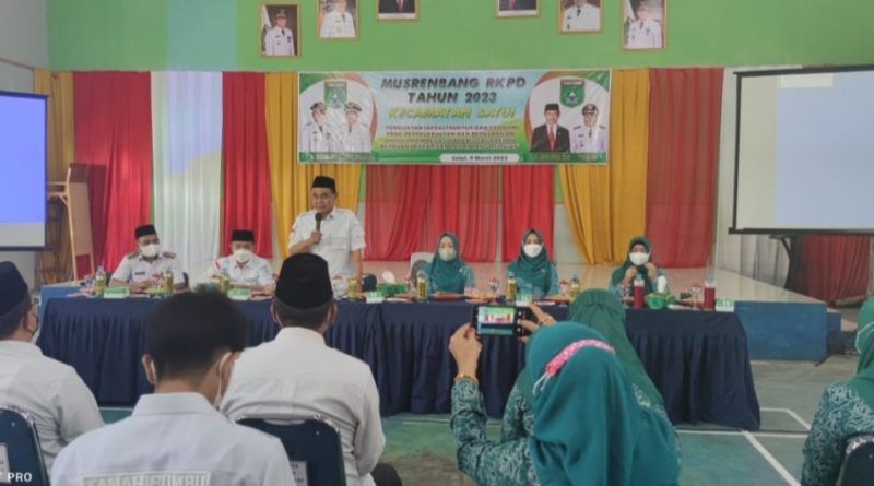 Bupati Hadiri Musrebang di 2 Kecamatan Satui & Angsana Tanah Bumbu kal -sel