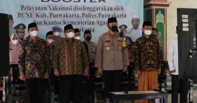 Polres Purwakarta Bersama PBNU dan Kemenag Kab.Purwakarta Gelar Program Vaksinasi Booster.