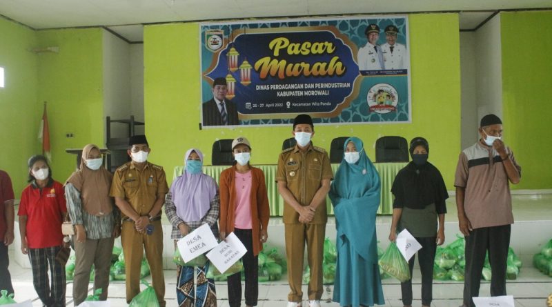 Jelang Hari Raya Idul Fitri : Bupati Morowali Resmi Buka Pasar Murah.