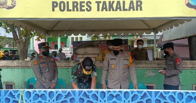 Pastikan Situasi Aman, Dandim 1426/Takalar Pantau Pospam Lebaran