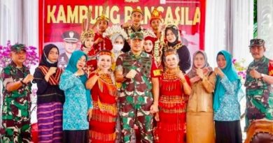 Dandim Rahmat Trianto Desa Manunggal Sebagai Kampung Pancasila