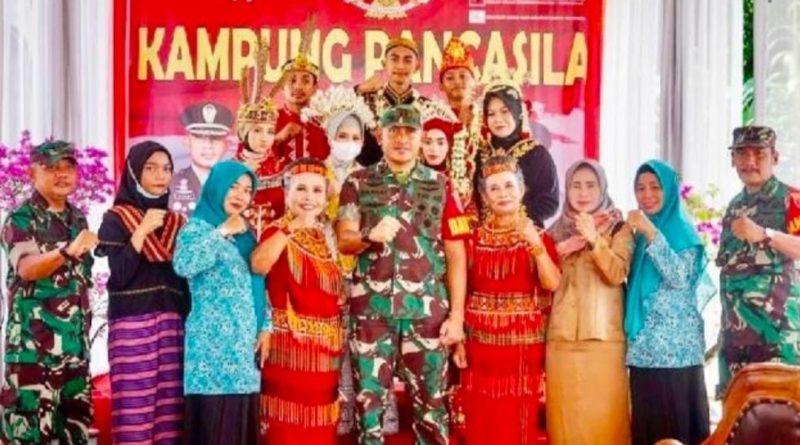 Dandim Rahmat Trianto Desa Manunggal Sebagai Kampung Pancasila