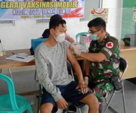 Capaian Vaksinasi Kab Tanah Bumbu Hampir 100%