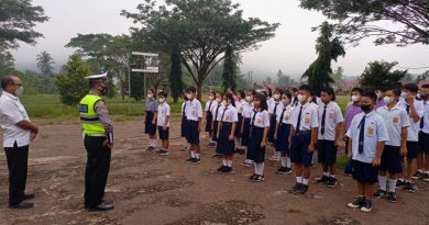 Satlantas Polres Morut Sosialisasi  Tertib Lalulintas Ke Pelajar SD dan SMP.