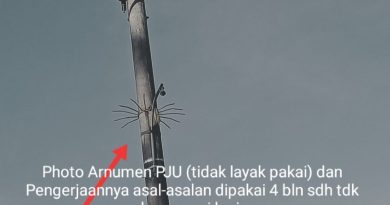 Proyek Pengerjaan PJU Desa Pulau Panci Kab.Kota Baru Diduga Asal-asalan (Amburandul)