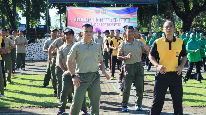 Pererat Sinergitas TNI Polri, Kodim 1426 Takalar Kembali Gelar Olahraga Bersama