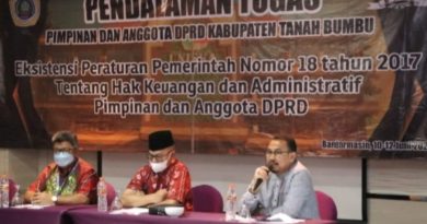 Ketua DPRD TANBU Ikuti Bimbingan Teknis di Banjarmasin