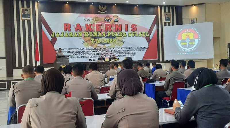 Ps. Kasubsi Penmas Humas Polres Takalar Hadiri Giat Rakernis Jajaran Humas Polda Sulsel T.A 2022