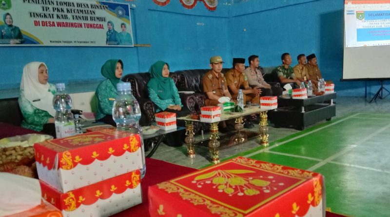 Penilaian Lomba Desa Binaan TP.PKK Kecamatan Tingkat kabupaten Tanah bumbu