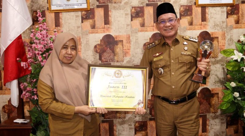 Pemkab Raih Juara lll Ajang Geospasial Award Banua Tahun 2022.