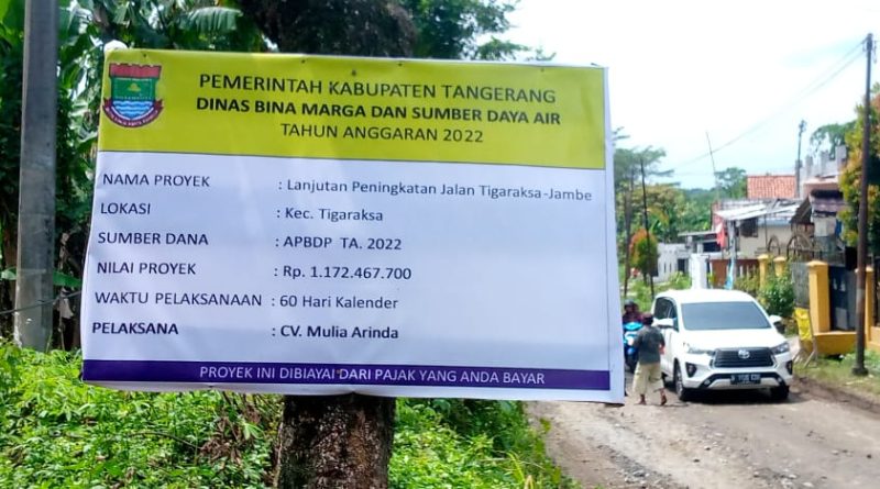 LSM Gakorpan Kab.Tangerang Soroti Dinas Terkait Bagi bagi Proyek Harus Selektip.