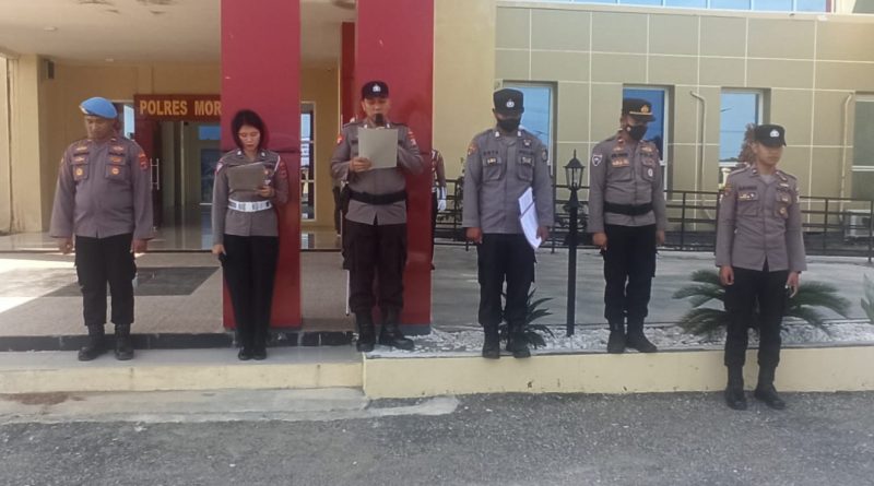 Hari Pahlawan:Waka Polres Morowali Bacakan Amanat Mentri Sosial RI