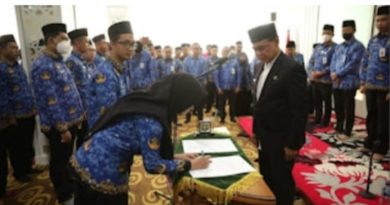 Bupati Tanbu Lantik 154 ASN Dan Pengambilan Sumpah