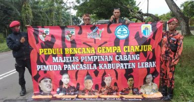 MPC PP Kabupaten Lebak Salurkan Bantuan Untuk Korban Gempa Cianjur.