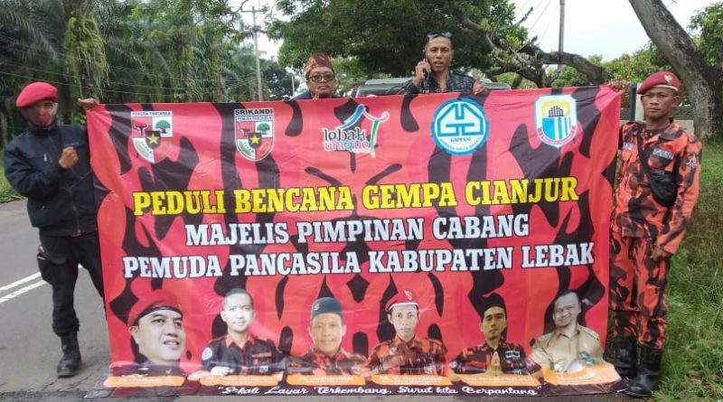 MPC PP Kabupaten Lebak Salurkan Bantuan Untuk Korban Gempa Cianjur.