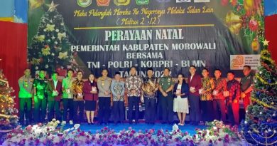 Pemda Morowali Gelar Natal Bersama TNI/POLRI,KORPRI Dan BUMN.