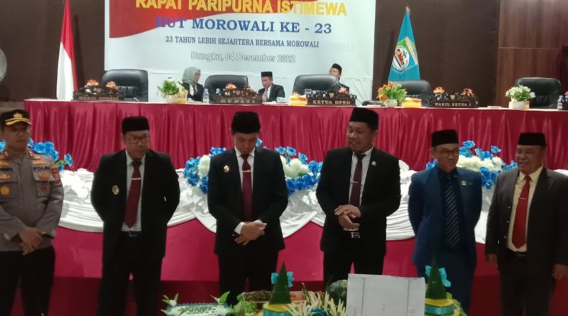 Ketua DPRD Morowali Pimpin Rapat Paripurna HUT. Morowali Yang Ke-23