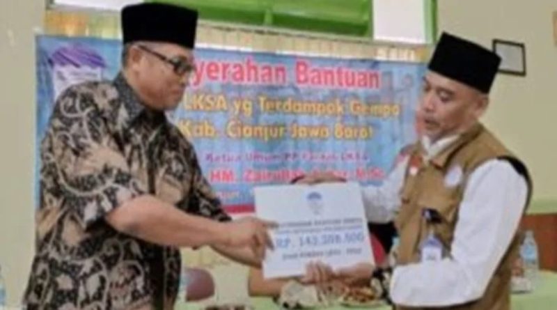 Fornas LKSA Tanbu Kumpulkan Donasi Untuk korban Gempa di Kabupaten Cianjur