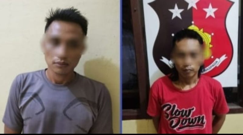 Polsek Karang Bintang Amankan Dua Warga Tanah Bumbu Miliki Sabu