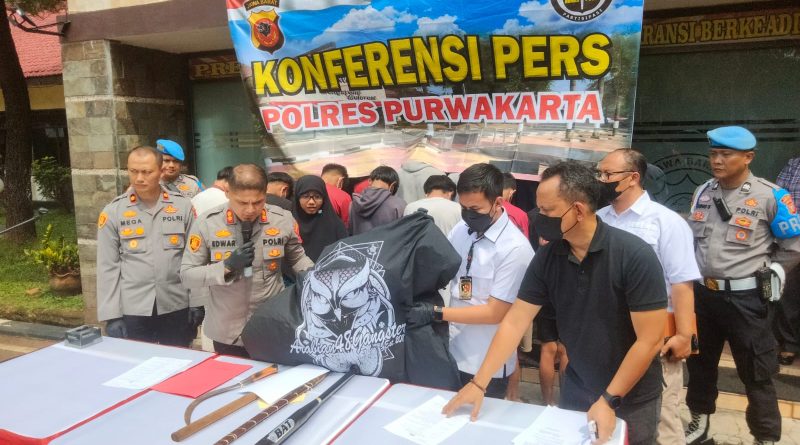 Satreskrim Polres Purwakarta Ringkus Geng Motor Arabia.