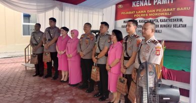 Sertijab Pejabat Polres Morowali Polda Sulteng.