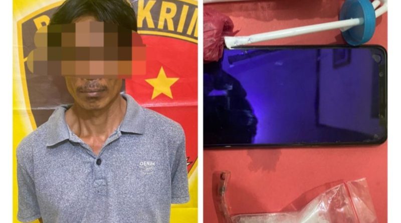 Unit Reskrim Tanbu Amankan Warga Kotabaru Pemilik 25,78 gram Sabu