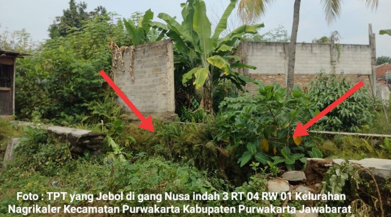 Warga Kelurahan Nagrikaler Berharap Bupati Anne  Secepatnya Memperbaiki TPT Yang Ambruk Sudah 5 tahun