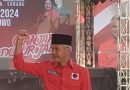 Kehadiran Ganjar Pranowo disambut Meriah Ribuan Kader PDIP