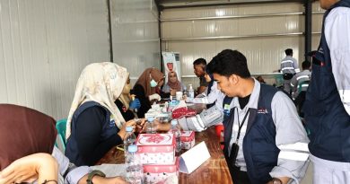 Peduli Terhadap Masyarakat Morowali, IHIP Bersama PMI Kabupaten Morowali Gelar Donor Darah