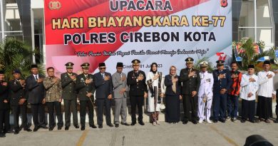 Peringati Hari Bhayangkara Ke-77 Tahun 2023 Polres Cirebon Kota Laksanakan Upacara dan Syukuran.